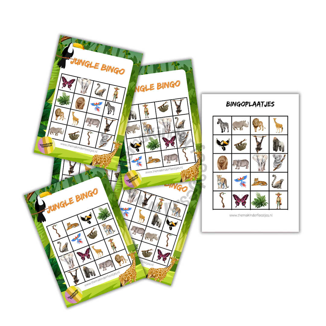 jungle bingo (printable)