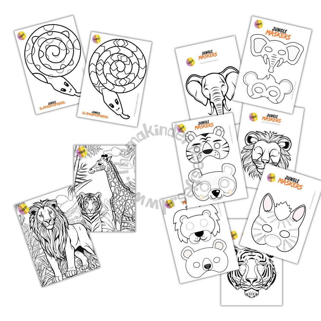 jungle knutselpakket (printable)