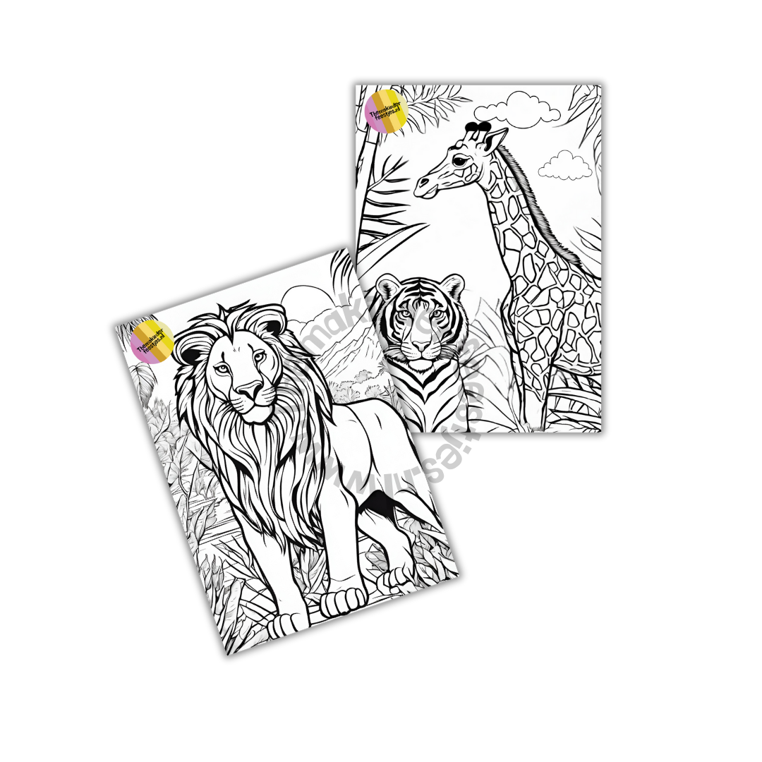 jungle kleurplaten (GRATIS) (printable)