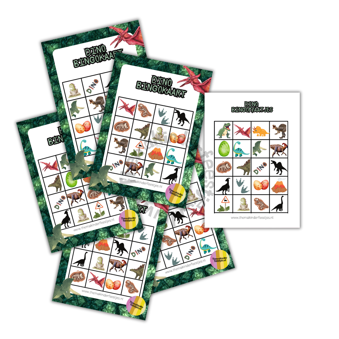 dino bingo (printable)