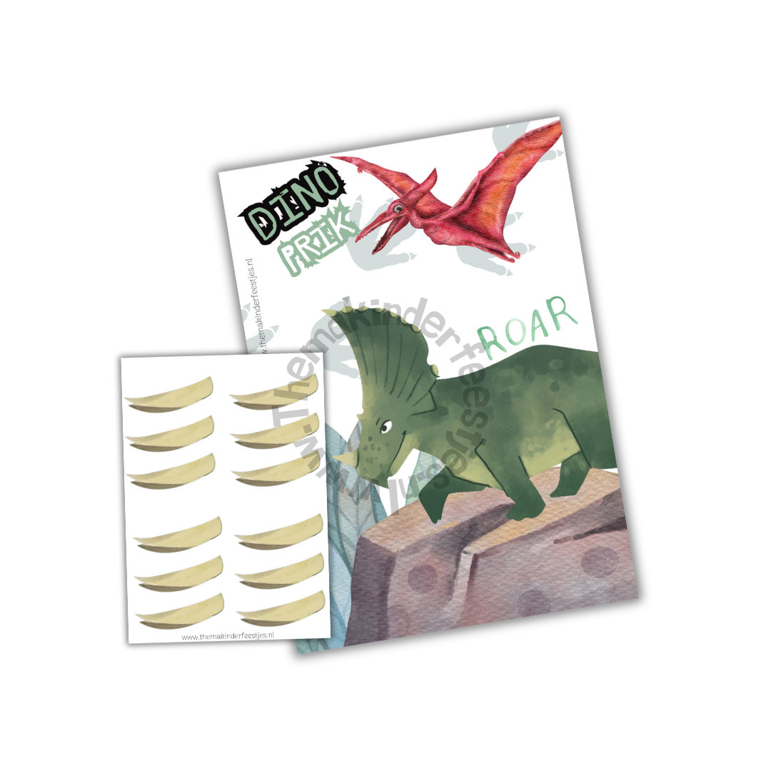 dino prikspel (printable)