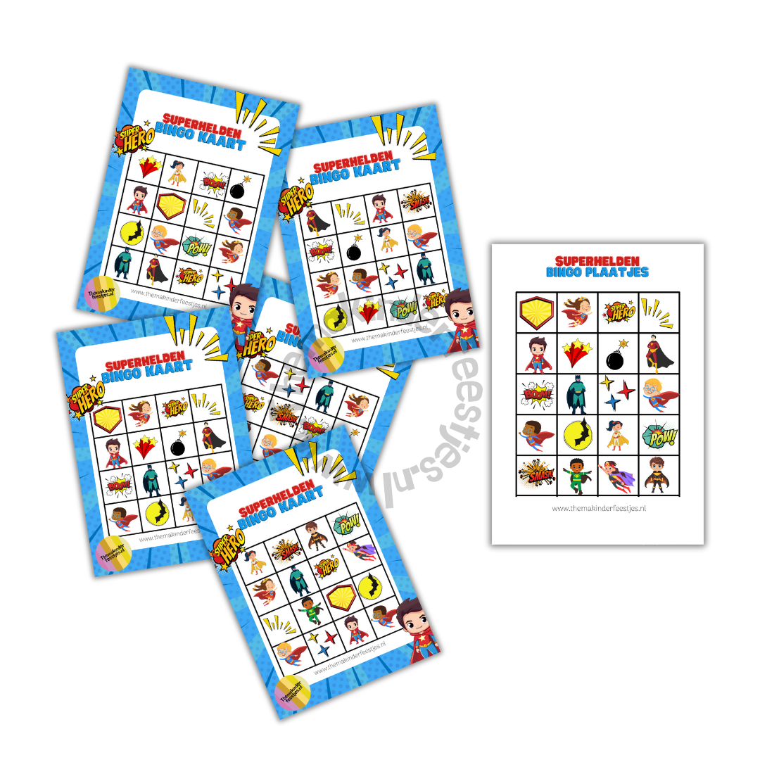 superhelden bingo(printable)