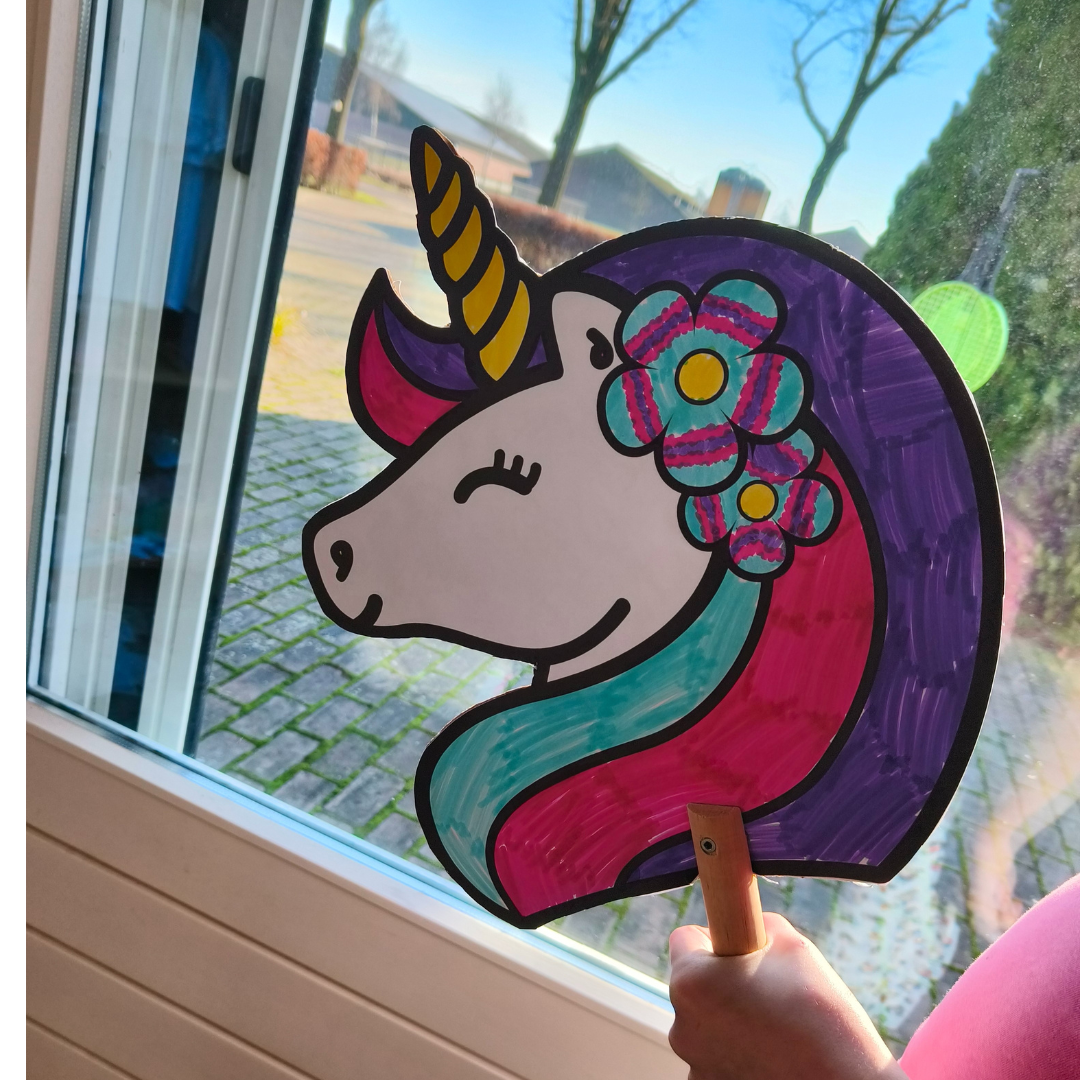 stok unicorn knutselen (printable)