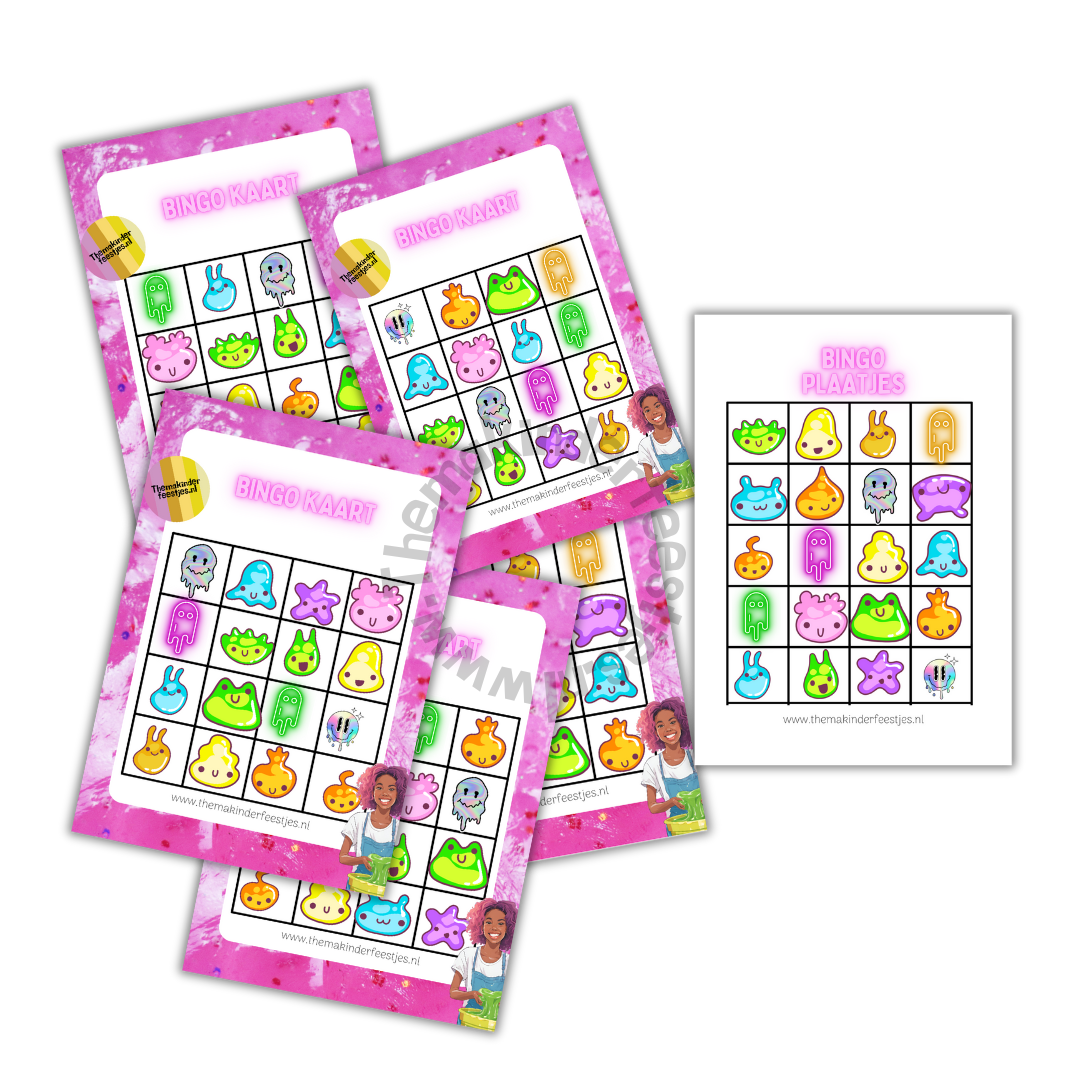 slijm bingo (printable)