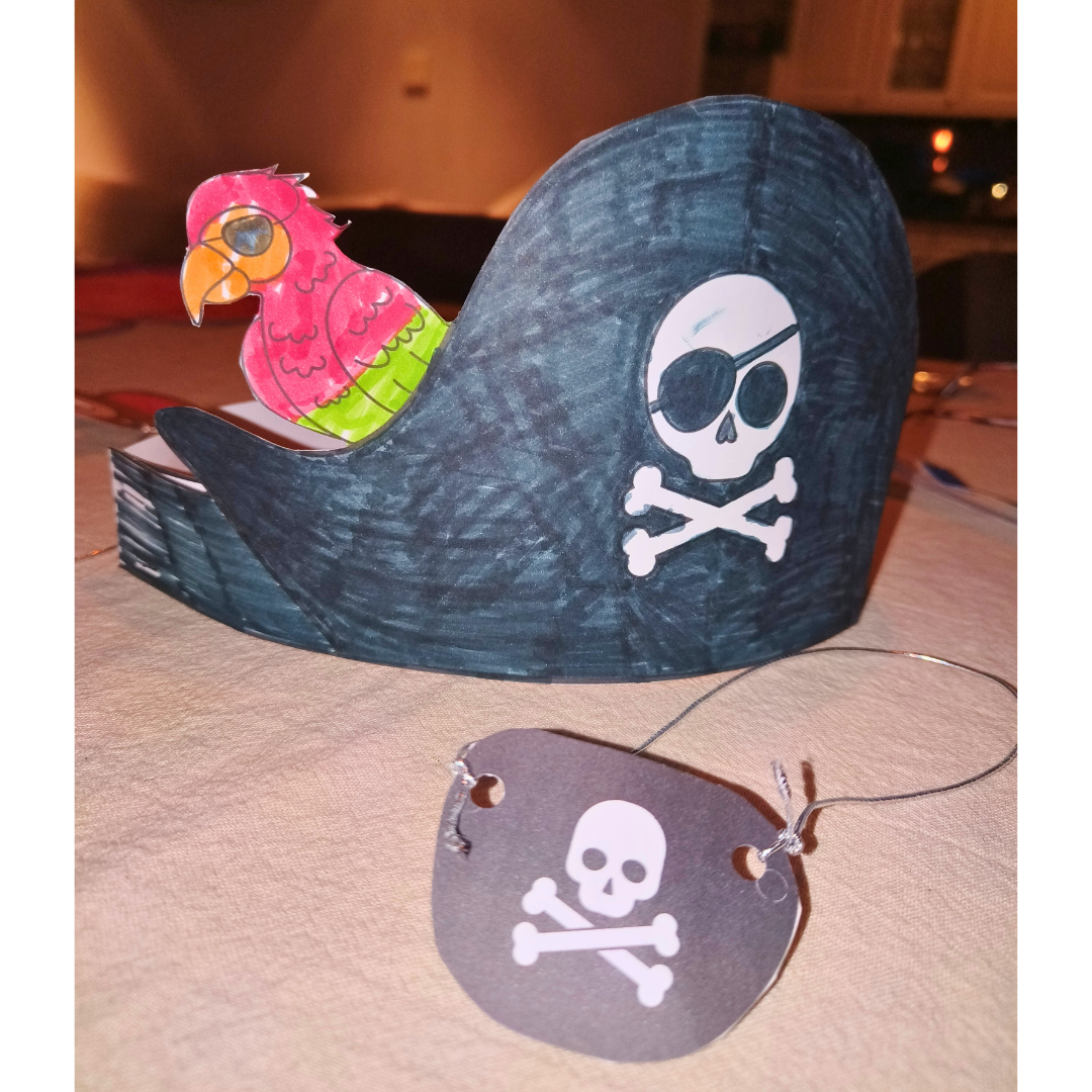 piratenhoed en zwaarden (printable)