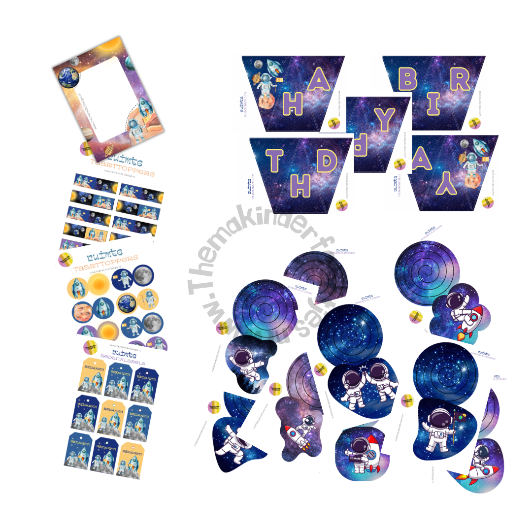 ruimte printable decoratieset