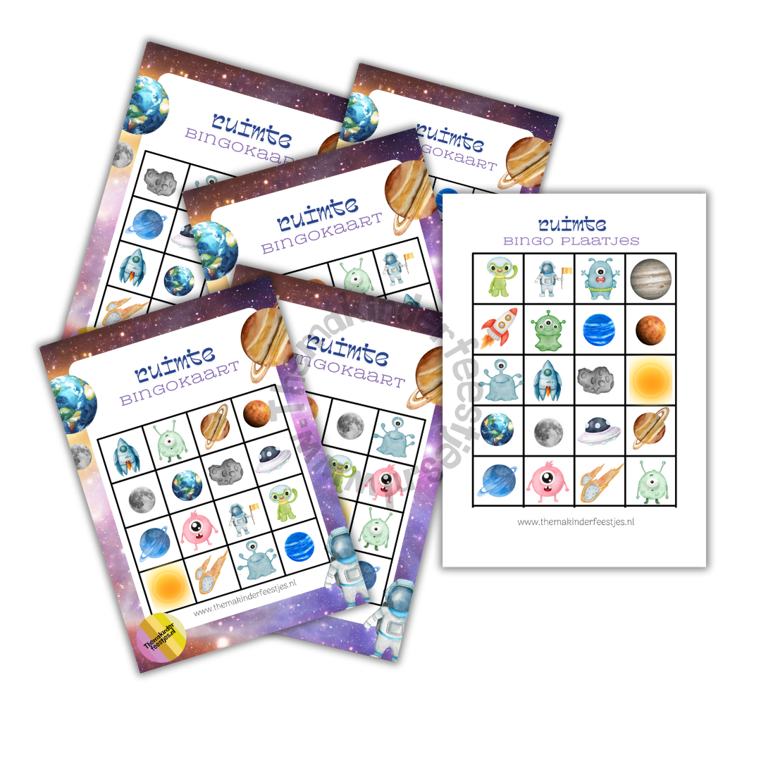 ruimte bingo (printable)