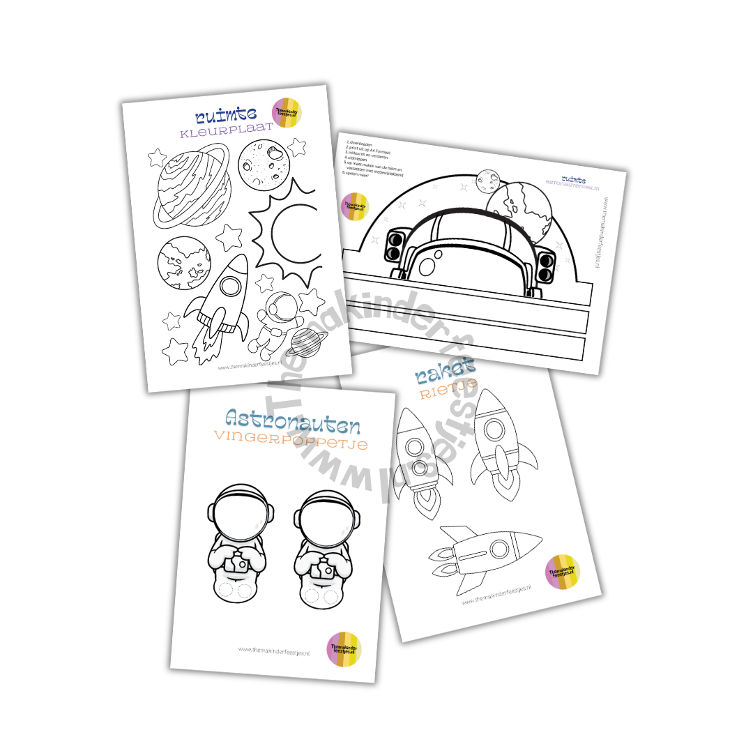 ruimte knutselpakket (printable)
