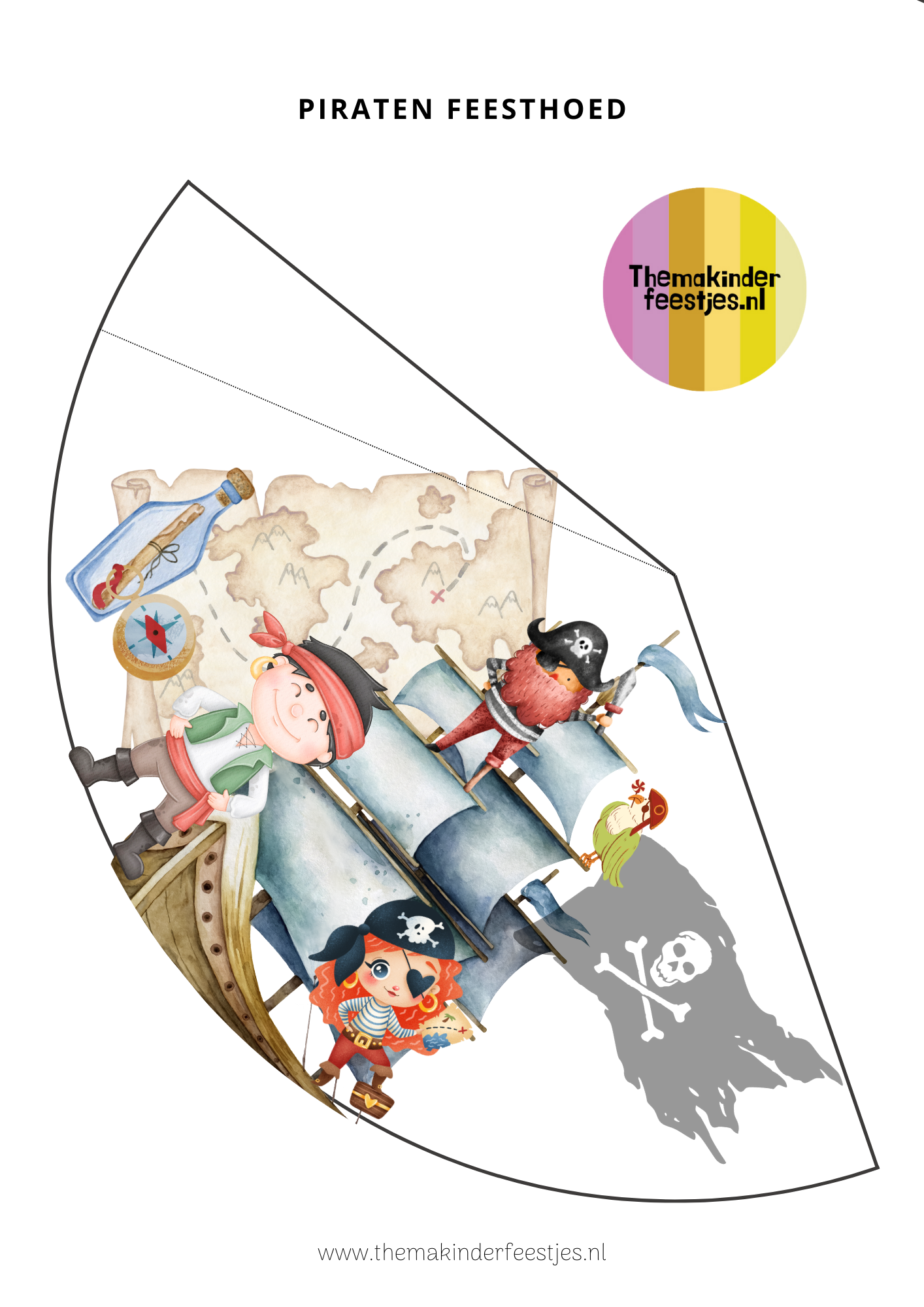 piraten feesthoed (printable)