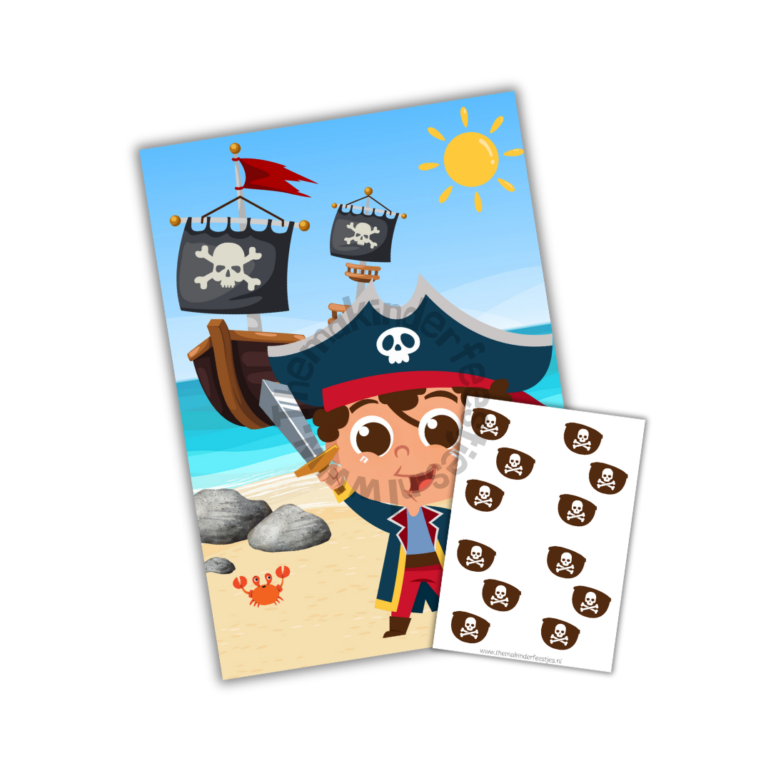piraten prik spel (printable)