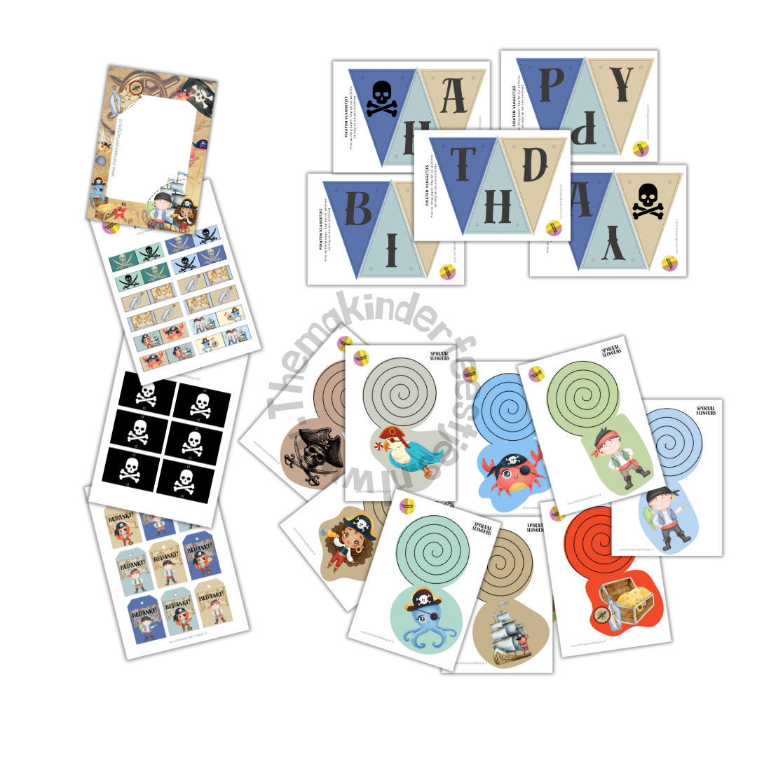 piraten printable decoratieset