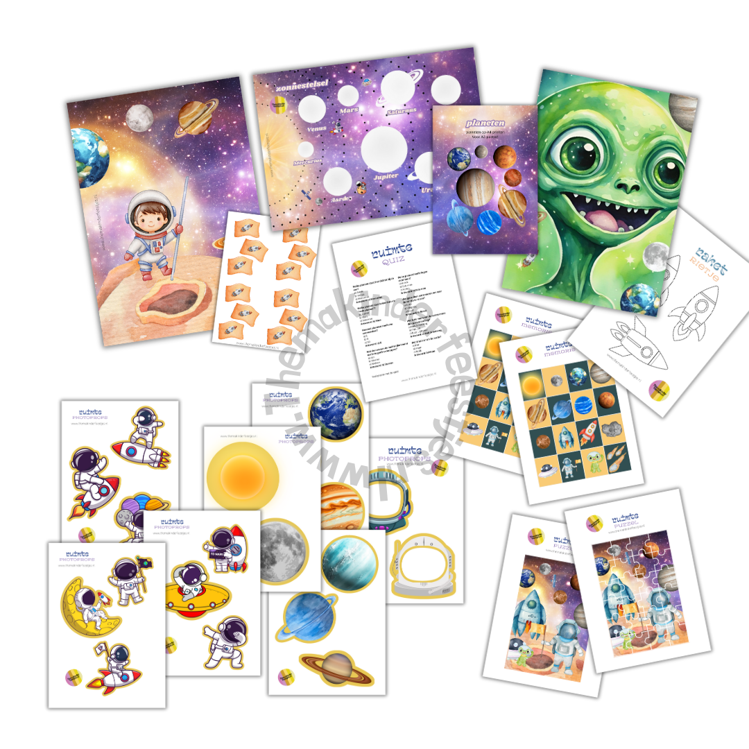 ruimte activiteitenpakket (8 spellen)(printable)