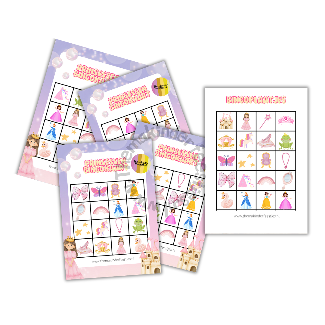 prinsessen bingo (printable)