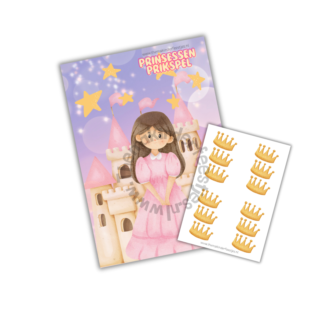 prinsessen prikspel (printable)