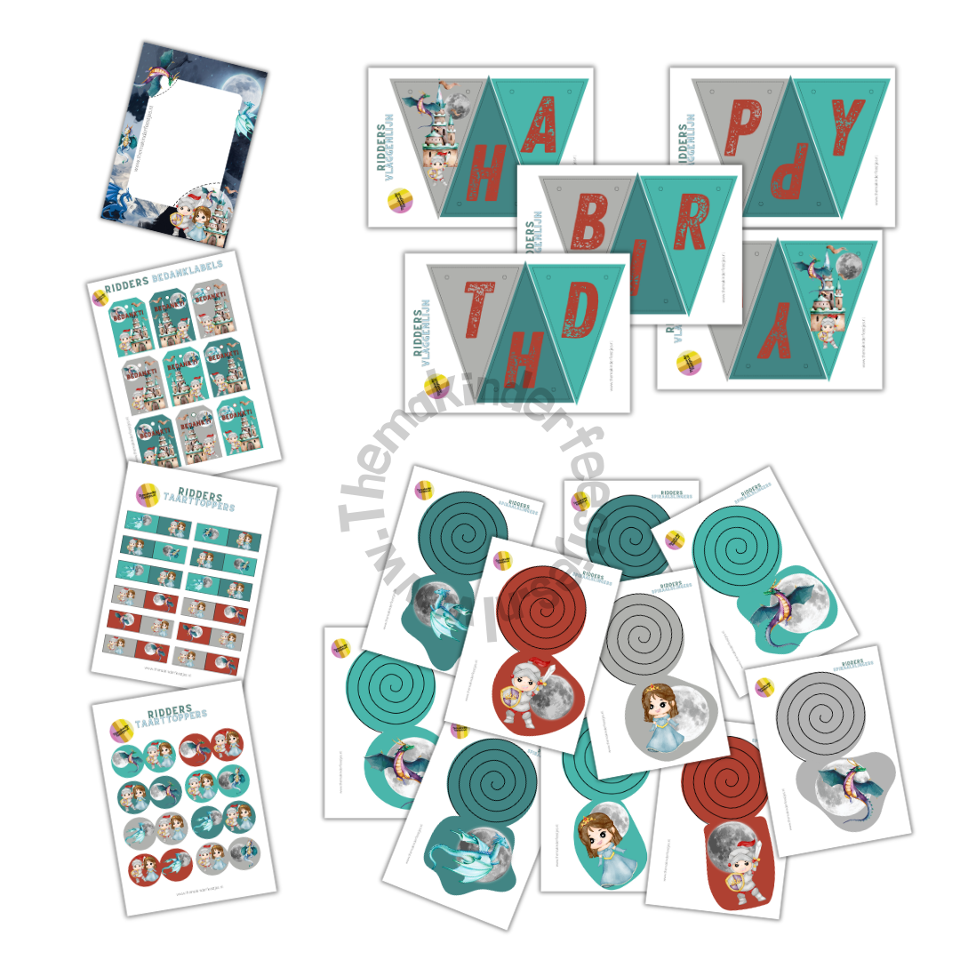 ridders printable decoratieset