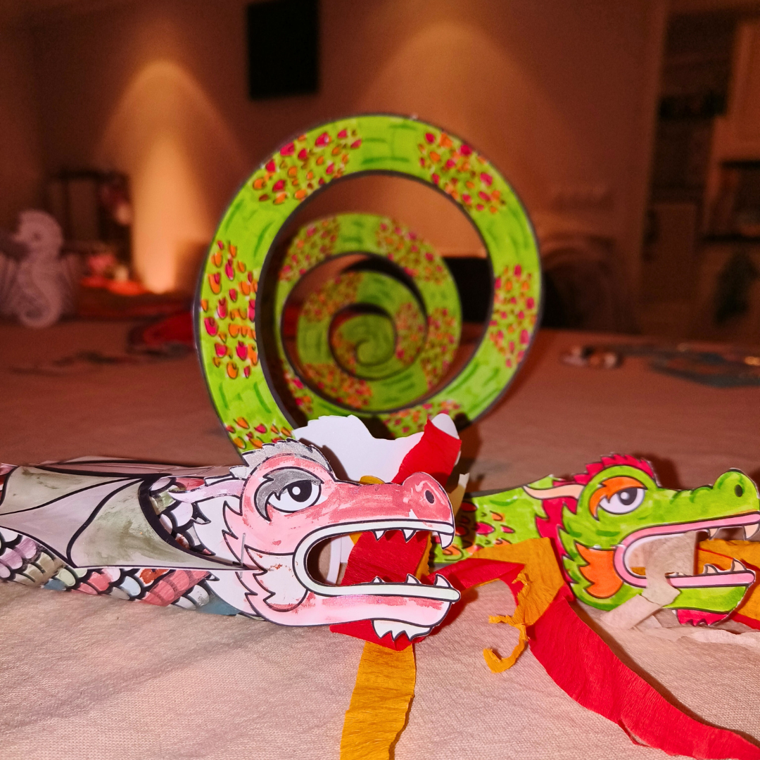 vuurspuwende draak maken (printable)