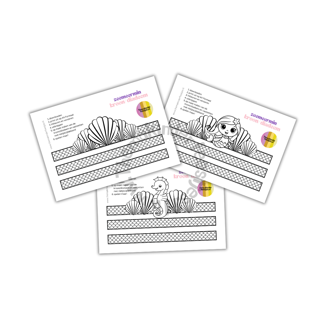zeemeermin speurtocht aanvulpakket (5 stuks)